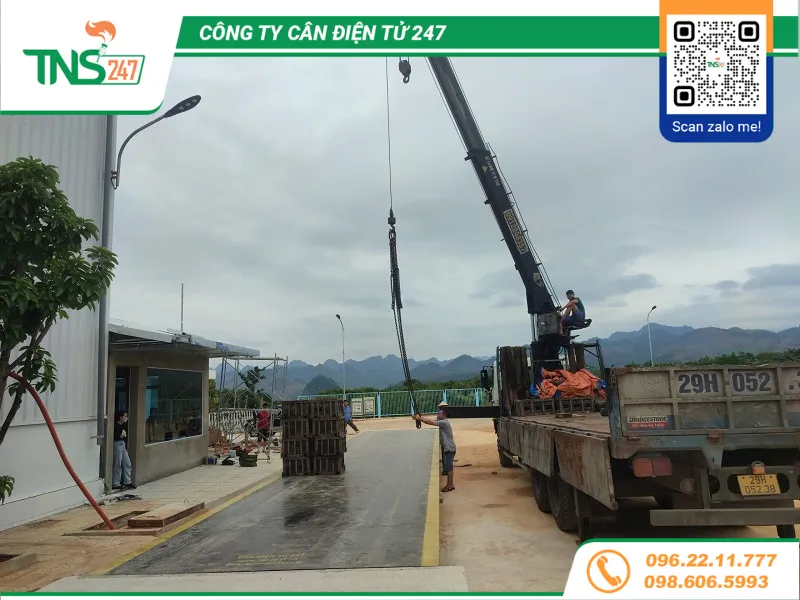 Chi phí lắp đặt trạm cân ô tô 100 tấn