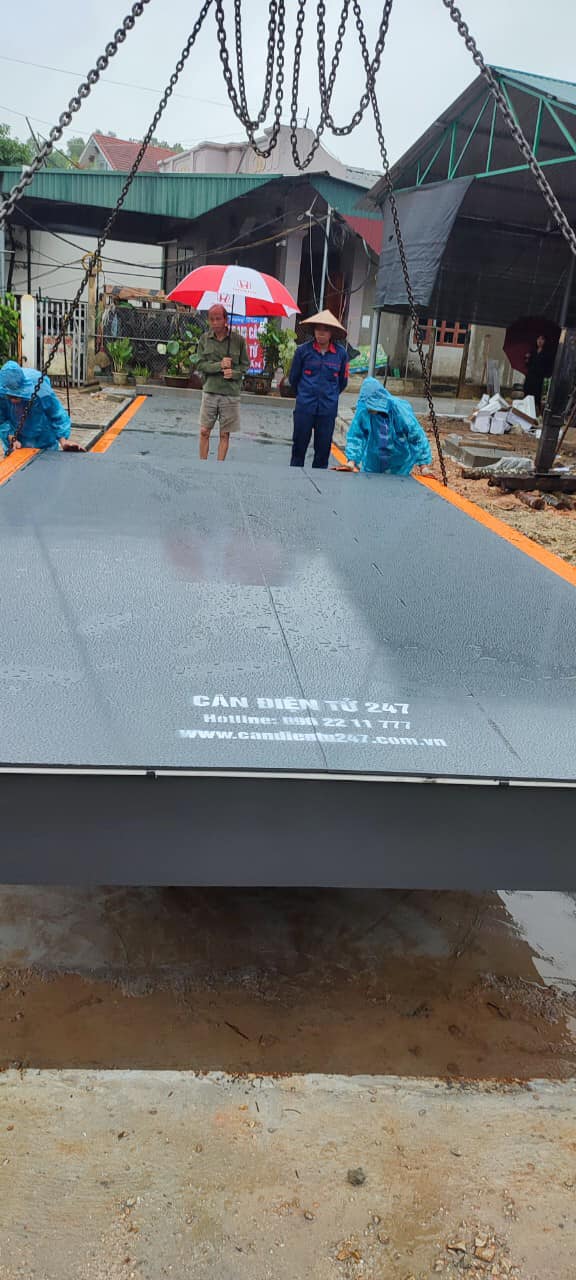 Lắp cân điện tử 100 tấn tại Cẩm Khê Phú Thọ