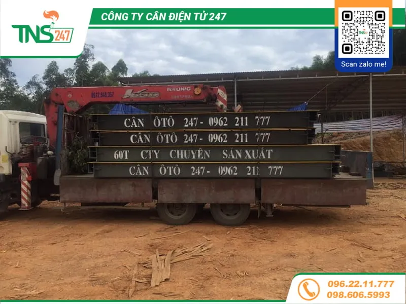 Lắp đặt cân ô tô điện tử 60 tấn tại Nghệ An