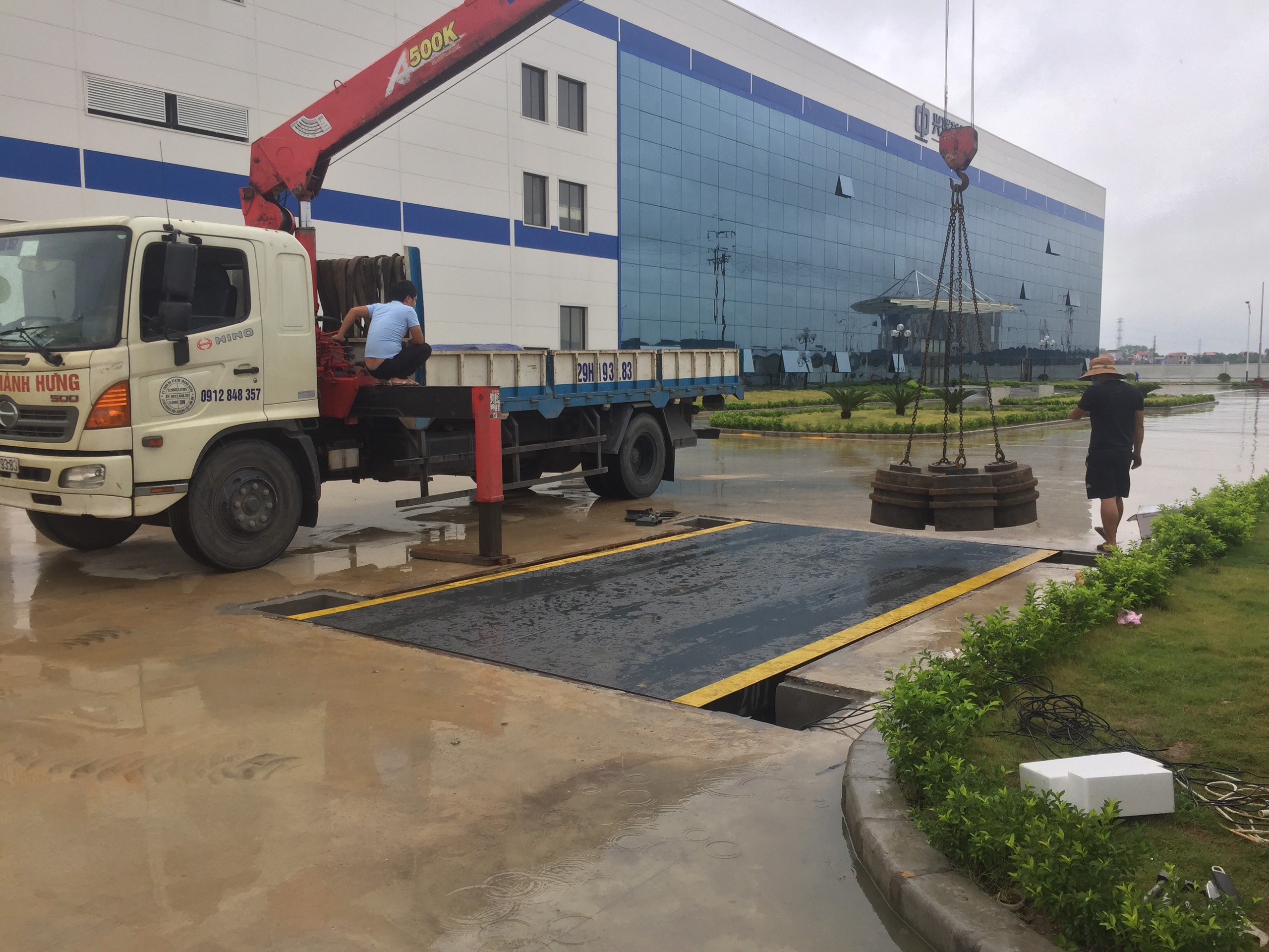 Lắp đặt cân ô tô điện tử 40 tấn tại Bắc Giang