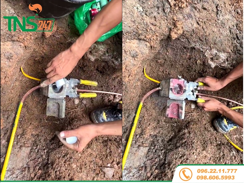 Lắp đặt hệ thống chống sét cho trạm cân 60 tấn tại Thạch Thành Thanh Hoá