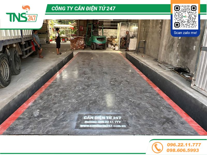 Lắp đặt trạm cân ô tô điện tử 60 tấn tại Vân Đình Hà Nội