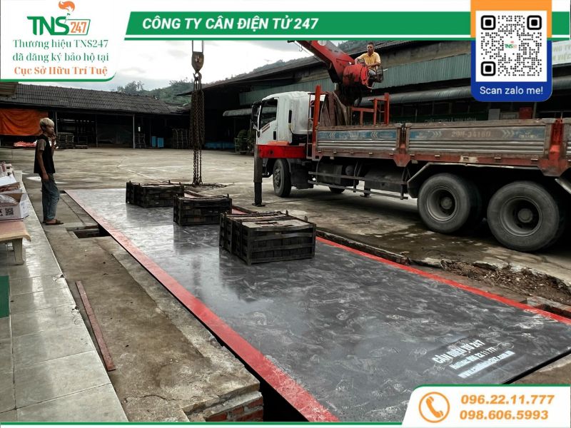 Lắp đặt cân ô tô điện tử 60 tấn tại Phường Thống Nhất Tỉnh Phú Thọ