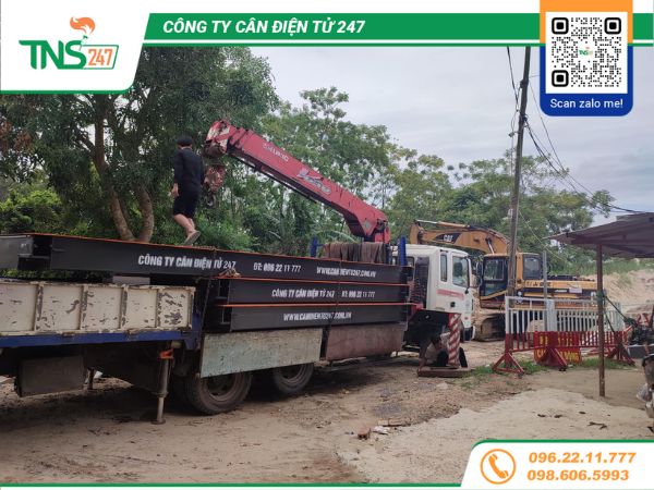 Lắp cân xe tải điện tử 80 tấn tại Thanh Hoá