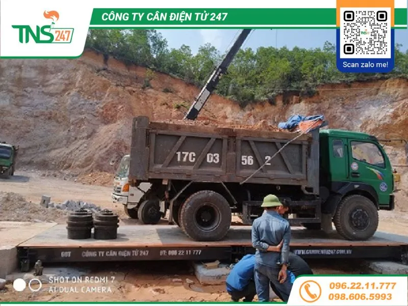 Lắp đặt cân ô tô điện tử 60 tấn tại Hải Phòng