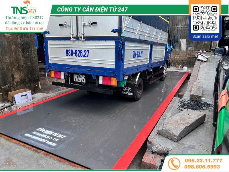 Lắp đặt trạm cân ô tô điện tử 40 tấn tại Bắc Ninh 