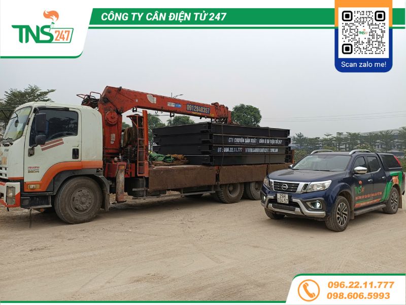 Lắp đặt trạm cân ô tô điện tử 80 tấn tại Hưng Yên 