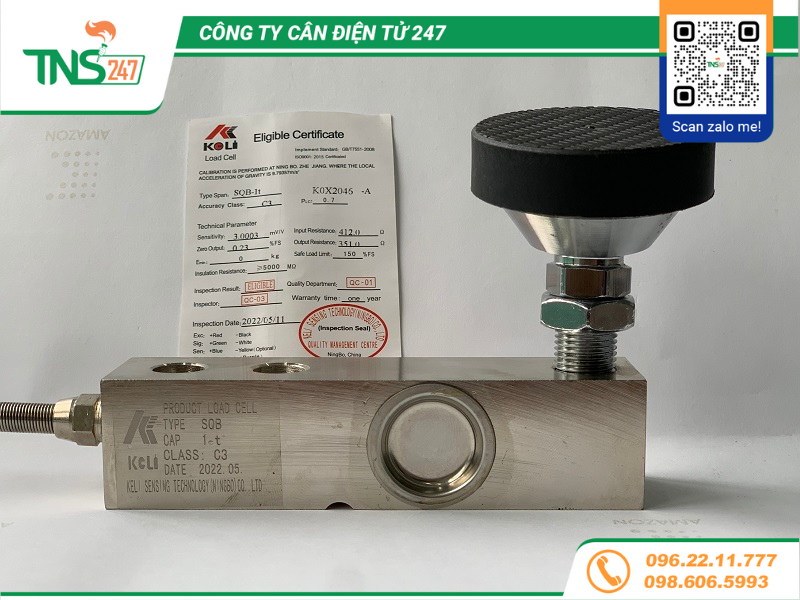 Loadcell SQB 500kg, 1 tấn, 2 tấn, 3 tấn, 5 tấn