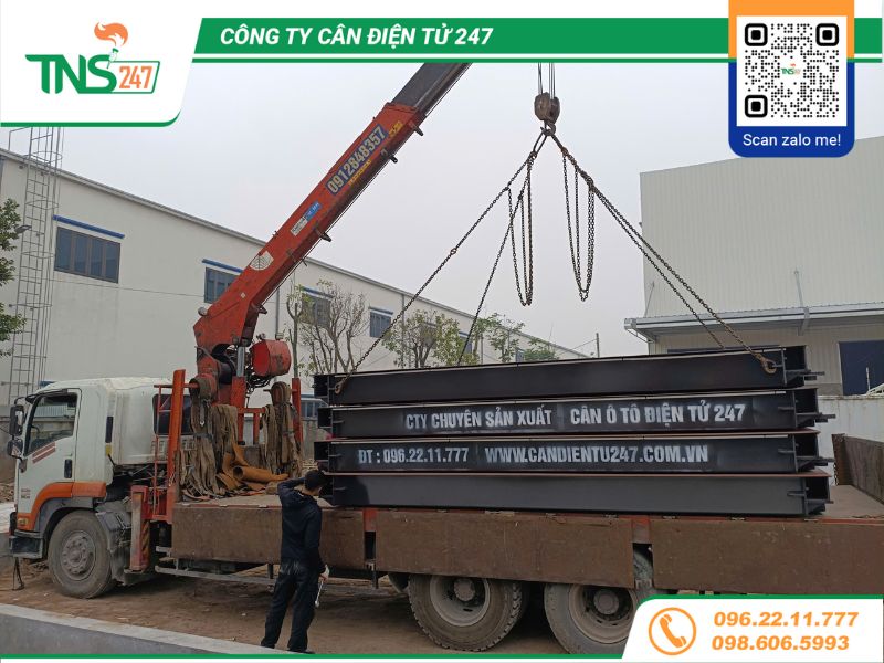 Lắp đặt trạm cân ô tô điện tử 80 tấn tại Hưng Yên