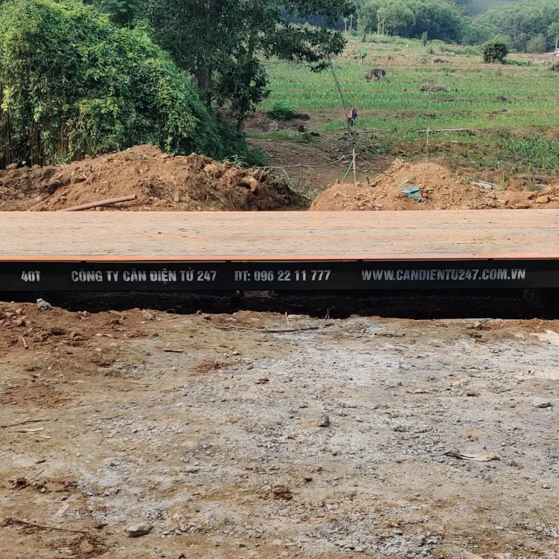Lắp cân ô tô điện tử 40 tấn tại Thanh Hoá