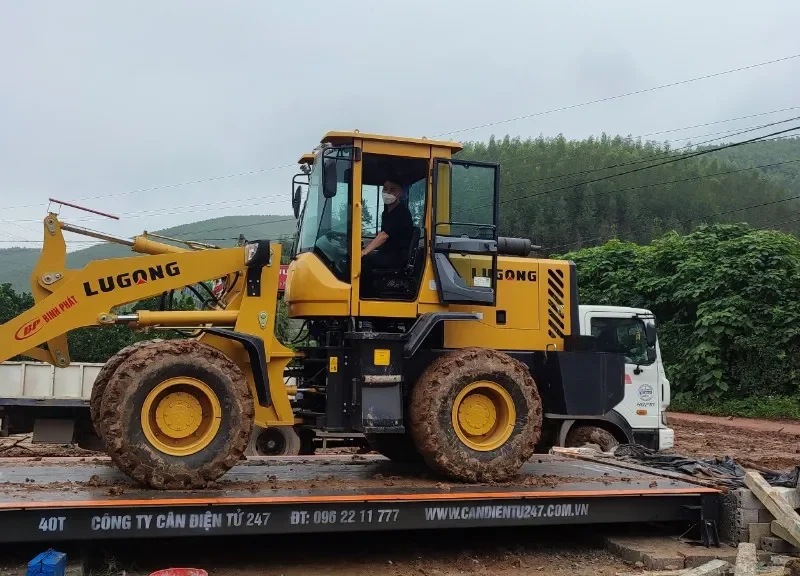 Lắp cân điện tử 40 tấn tại Sơn Động Bắc Giang