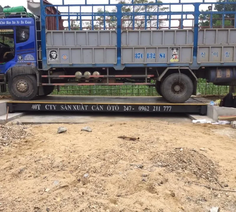 Lắp đặt trạm cân điện tử 40 tấn tại Con Cuông Nghệ An