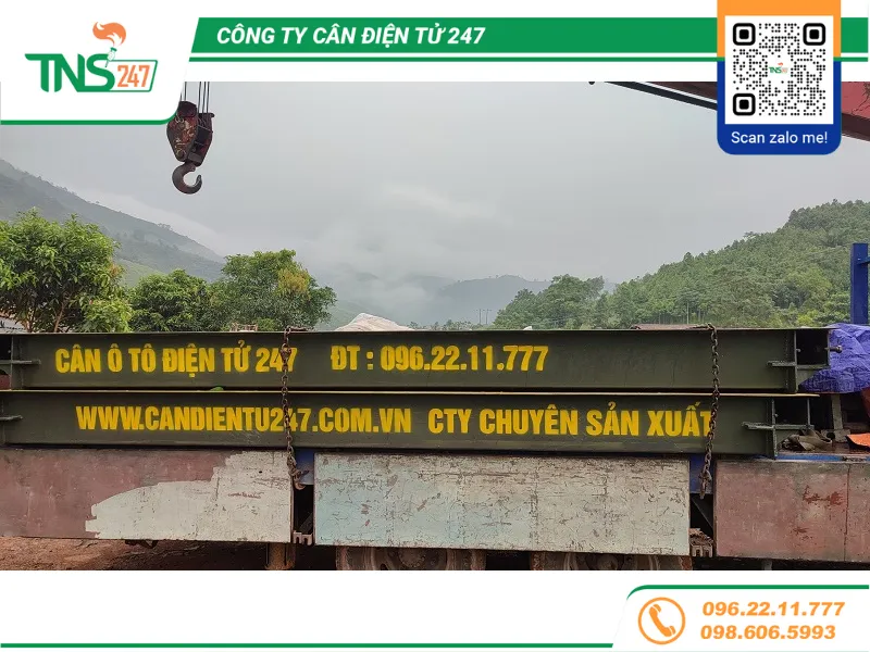 Lắp đặt cân ô tô điện tử 40 tấn tại Lào Cai