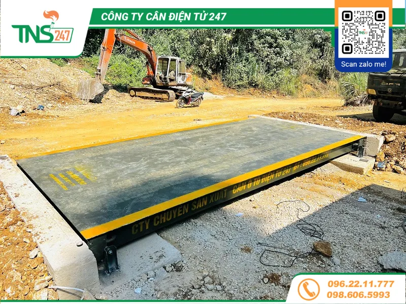 Lắp đặt cân xe tải điện tử 40 tấn tại Cao Bằng