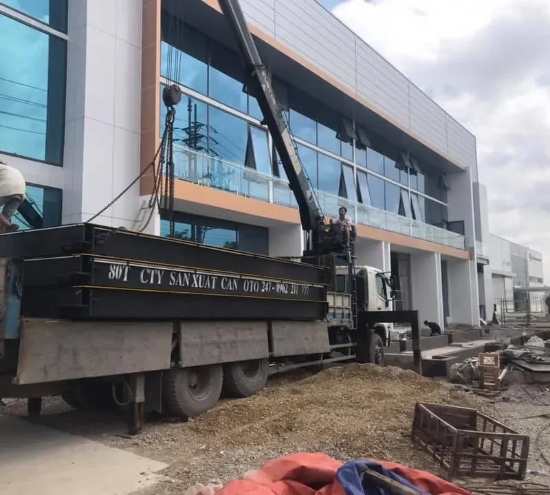 Lắp đặt trạm cân điện tử 80 tấn tại Bắc Ninh