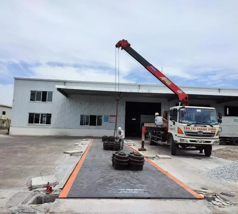 Lắp cân điện tử 80 tấn tại Nam Sách Hải Dương