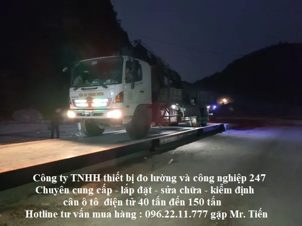Lắp đặt cân ô tô điện tử 15m 100 tấn tại Thanh Hoá