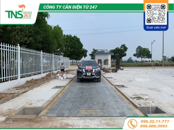 Lắp đặt cân xe tải điện tử 80 tấn tại Đông Hưng Thái Bình