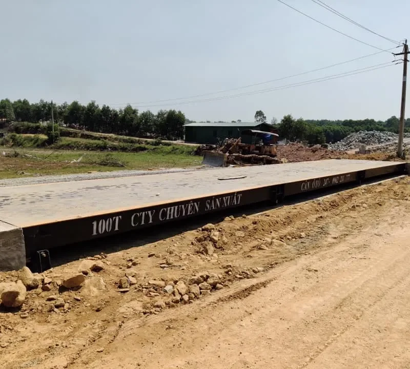 Lắp cân điện tử 100 tấn tại Mỏ đá Hương Trà, Huế
