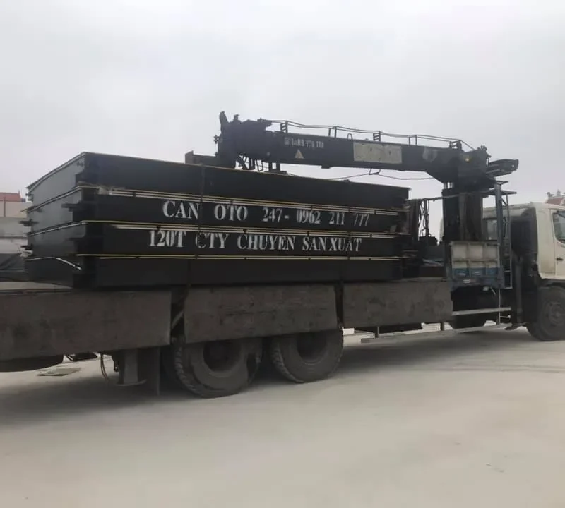 Lắp cân điện tử 120 tấn tại Thái Bình