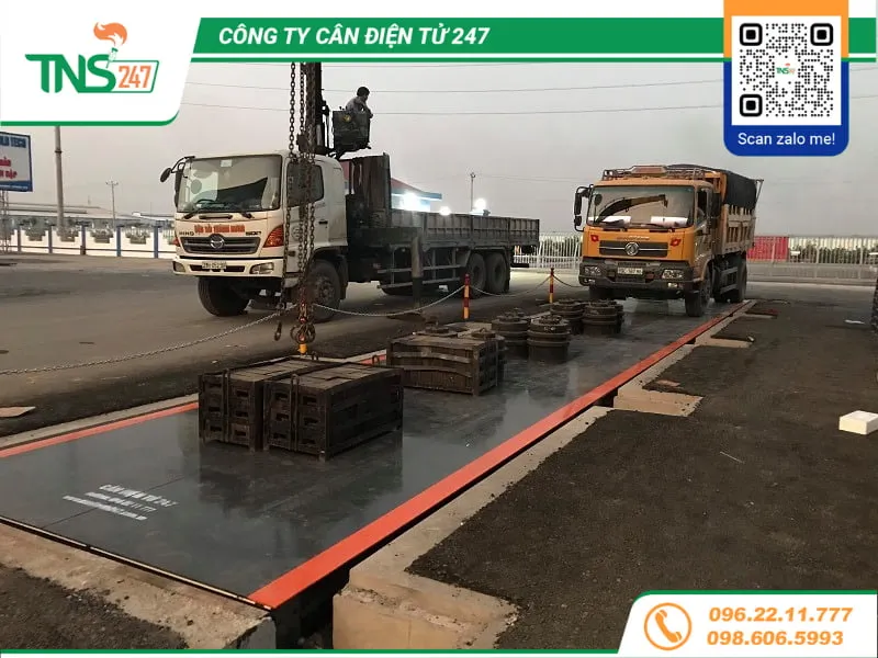 Trạm cân xe tải 120 tấn tại Hưng Yên